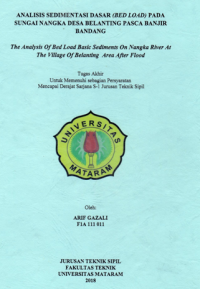 ANALISIS SEDIMENTASI DASAR (BED LOAD) PADA SUNGAI NANGKA DESA BELANTING PASCA BANJIR BANDANG