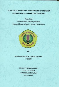 PENJADWALAN OPERASI EKONOMIS PLTD AMPENAN MENGGUNAKAN ALGORITMA GENETIKA