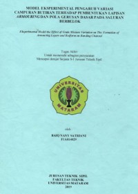 MODEL EKSPERIMENTAL PENGARUH VARIASI CAMPURAN BUTIRAN TERHADAP PEMBENTUKAN LAPISAN ARMOURING DAN POLA GERUSAN DASAR PADA SALURAN BERBELOK