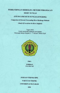 Image of PERBANDINGAN BEBERAPA METODE PERAMALAN DEBIT SUNGAI (STUDI LOKASI DI SUNGAI JANGKOK