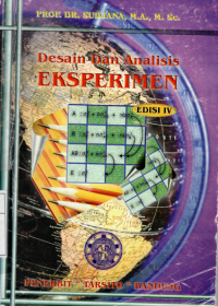 Desain dan analisis eksperimen / Sudjana