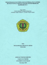 Image of PENGENDALIAN DAN PENGAMATAN PERALATAN LISTRIK RUMAH TANGGA DENGAN ONLINE SYSTEM BERBASIS RASPBERRY PI 3