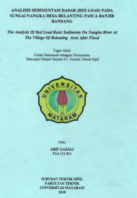 Image of ANALISIS SEDIMENTASI DASAR (BED LOAD) PADA SUNGAI NANGKA DESA BELANTING PASCA BANJIR BANDANG