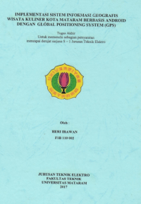 Image of IMPLEMENTASI SISTEM INFORMASI GEOGRAFIS DAERAH WISATA KULINER KOTA MATARAM BERBASIS ANDROID DENGAN GLOBAL POSITIONING SYSTEM (GPS)